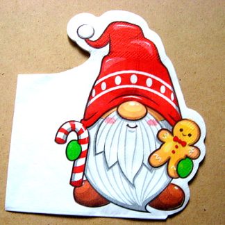 servetel hartie de craciun cu gnomes 1166