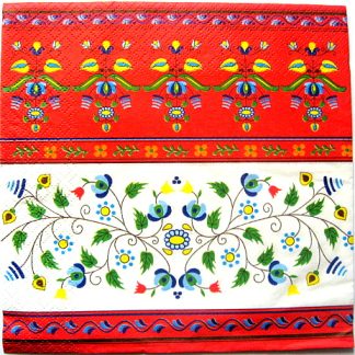 servetel hartie cu motiv traditional  1171
