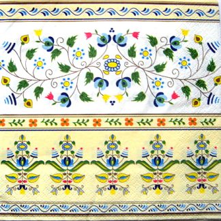 servetel hartie cu motiv traditional  1173