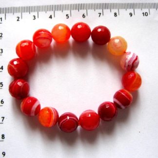 Sirag agate striped sfere fatetate 12 mm 51962